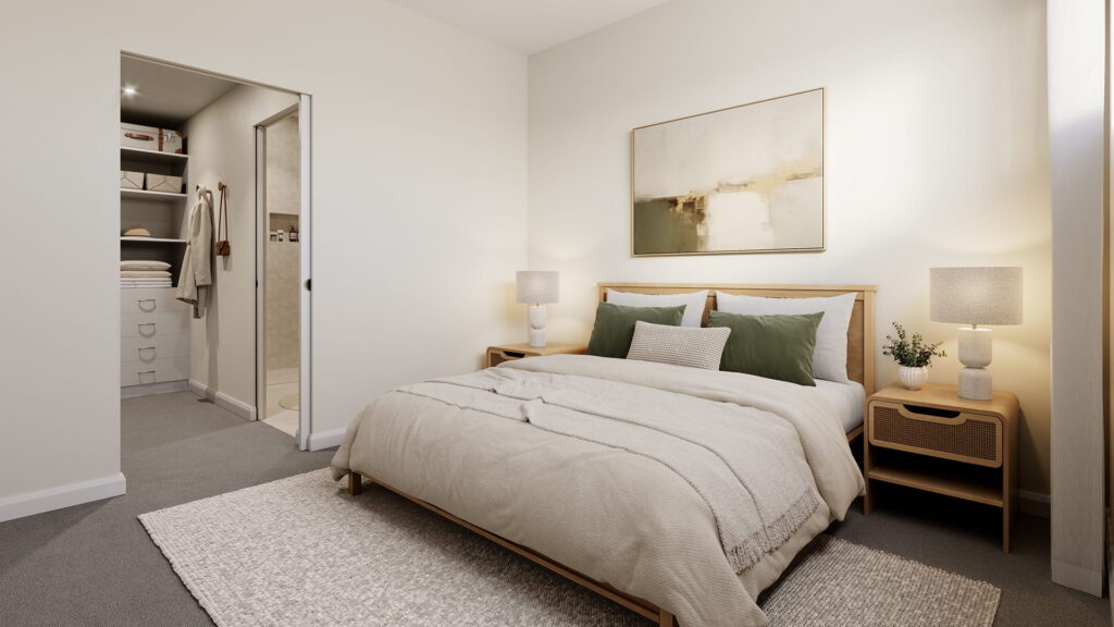 GWH_Townhouses_Margaret-St_Mayfield_bedroom_1920x1080